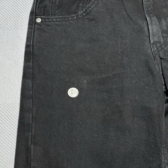 Levi's SilverTab 94 Baggy Black Jeans‎ Women's Size 25 Distressed Grunge - Picture 3 of 16